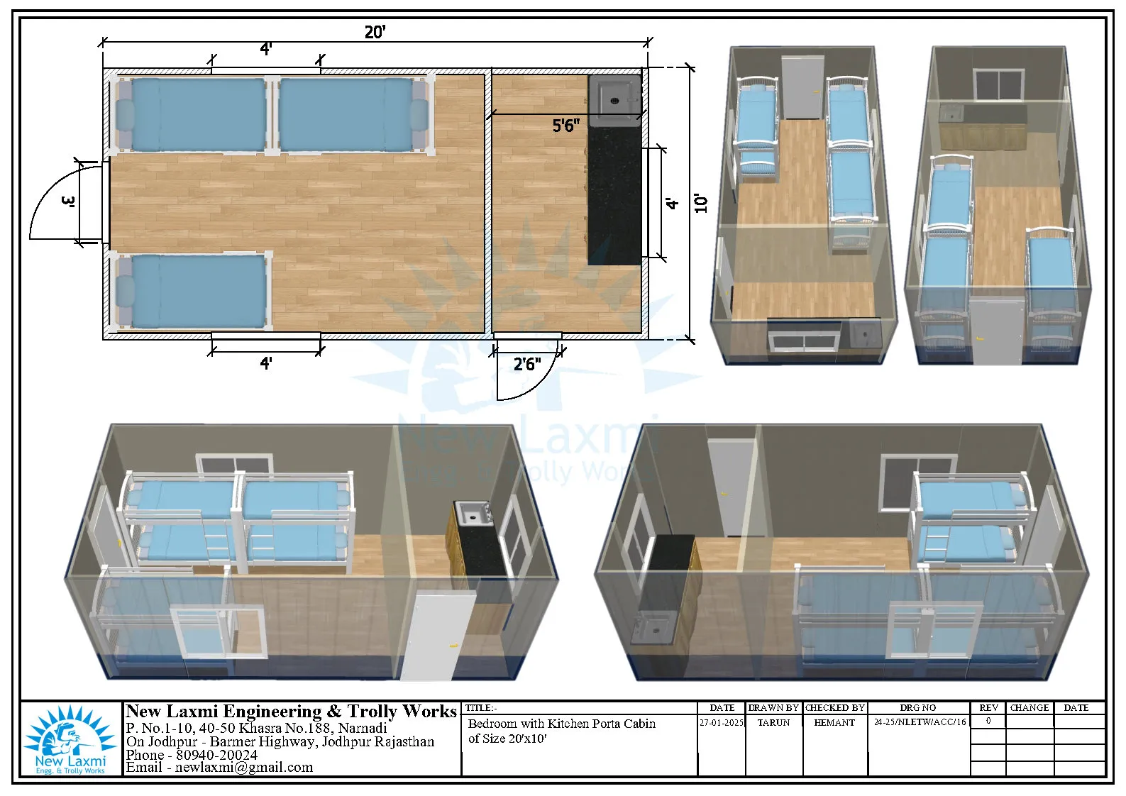 Office Cabin Layout